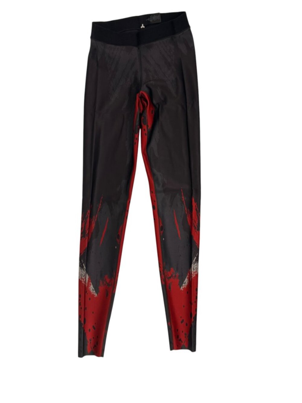 Ultracor Ultra High Rise Leggings Black Red Splatter Print Sz 2 NWT